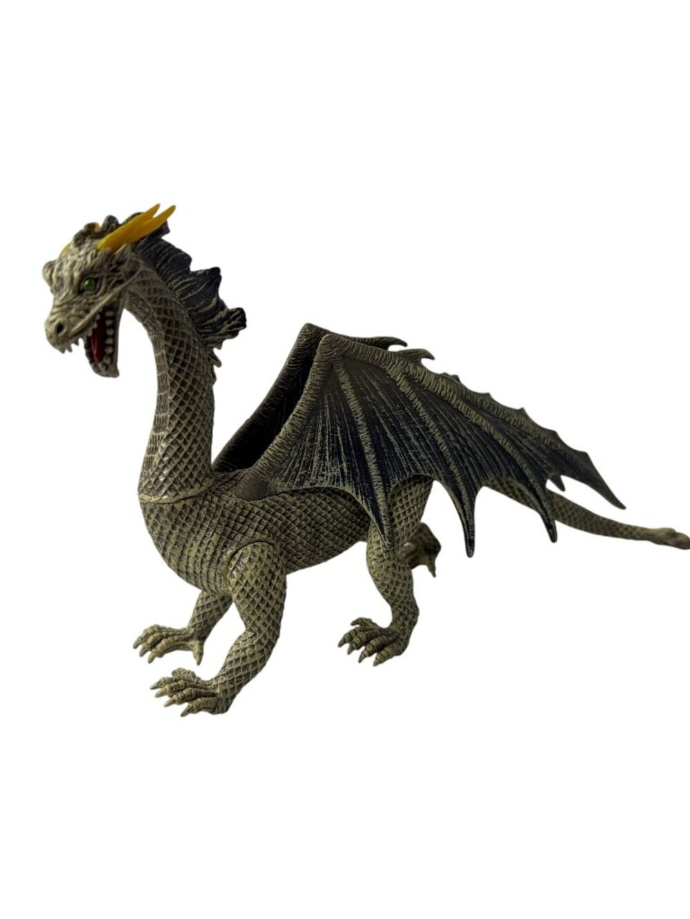 Kid Galaxy Poseable Dragon Action Figure Adventure Fantasy Toy Grey 4.5 Inch
